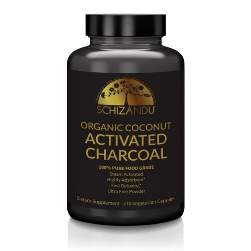 100% Pure, Organic Activated Coconut Charcoal Capsules